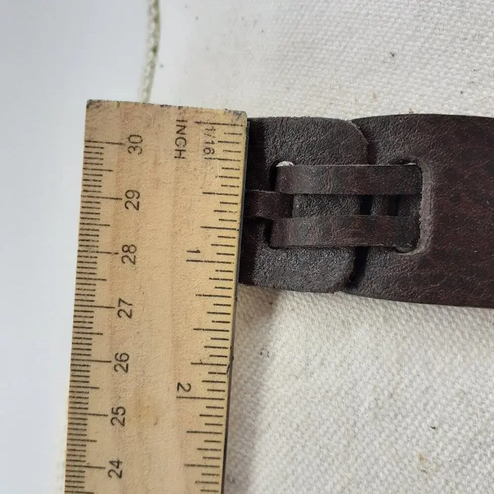 CK Calvin Klein Jeans Chain Link Brown Maroon Size Small